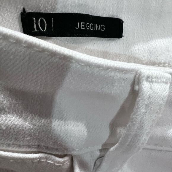 Talbots flawless five pocket jegging white denim size 10 - Picture 8 of 16